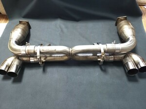 Porsche 911 997 TURBO SpeedTech X-cellerator X-Flow exhaust　ポルシェ ターボ マフラー メタルキャタライザー 付き