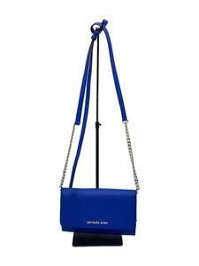 MICHAEL KORS◆ショルダーバッグ/レザー/BLU/35S8STVC9T/ジェットセットトラベルラージフォンクロスボディ