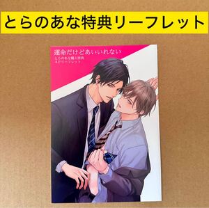 運命だけどあいいれない　とらのあな特典4Pリーフレット 永条エイ【特典のみ・同梱可】