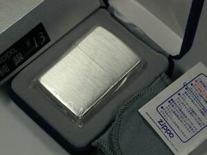 Silver Zippoスターリングシルバー純銀無垢 #13サテン新品