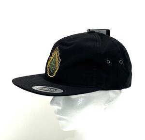 VOLCOM ボルコム D5542202BLK① キャップ Cap 帽子 ユーポン社製 Flexfit ブラック色 ストーンロゴ Logo ヴォルコム 新品 即決 送料無料