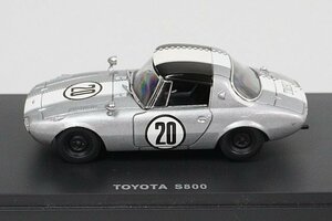 KYOSHO 京商 1/43 TOYOTA トヨタ S800 1965 船橋 CCCレース #20 シルバー 03092A