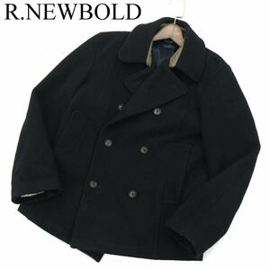 R.NEWBOLD ポールスミス 秋冬 メルトン ウール★ Pコート Sz.L　メンズ ネイビー　A3T15531_C#N