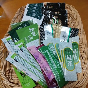 30個まとめて　抹茶入り日本茶　煎茶　梅昆布茶　お茶色々　粉茶　紅茶　Tパック　ポイント消化　新品　