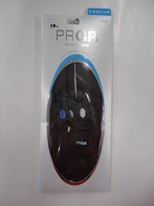 ■手首長め仕様 !! PRGR 合皮　プロギア レディース ゴルフ グローブ【19cm/ブラック&ブルー】PGL-17