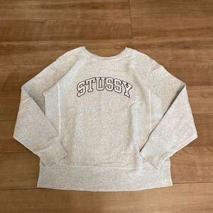 stussy champion ステューシー チャンピオン スウェット リバースウィーブ 青タグ　Lサイズ　