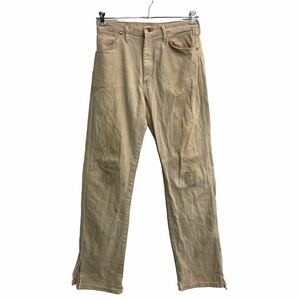 Wrangler ロングパンツ W33 ラングラー 13MWZ ベージュ 古着卸 アメリカ仕入 2309-196