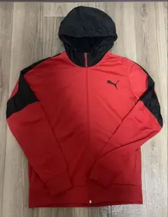 【1点モノ・激レア】PUMA フード付きジャージ XL レッド/ブラック