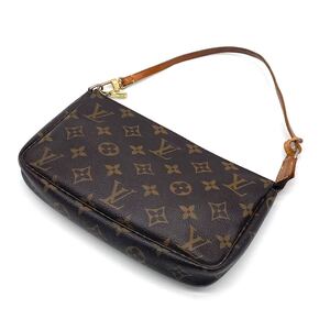 1円 LOUIS VUITTON ルイヴィトン モノグラム ポシェットアクセソワール アクセサリーポーチ ハンドバッグ M51980