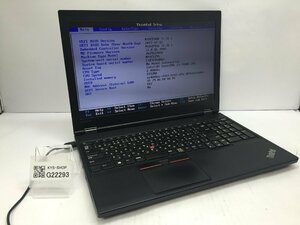 ジャンク/ LENOVO 20J9S29X00 ThinkPad L570 Intel Core i3-7100U メモリ8.19GB HDD500.1GB 【G22293】