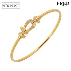 フレッド FRED フォース10 MM フルダイヤ ブレスレット #1/#14 ミディアム K18 YG 750 ケーブル Force 10 Bracelet 90253006