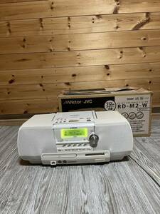 Victor Clavia CD-MD PORTABLE SYSTEM RD-M2 メモリーポータブルシステム CDラジカセ FM AM ビクター 箱付き