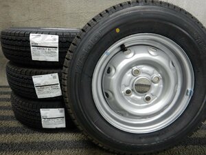 2022年製★新品スタッドレス■SHT8230■145/80R12 80/78N LT BRIDGESTONE W300 スチール 4J マルチ★条件付送料無料★軽トラ バランス済