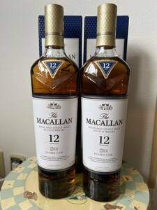 マッカラン ダブルカスク MACALLAN 箱付 １２年　２本セット