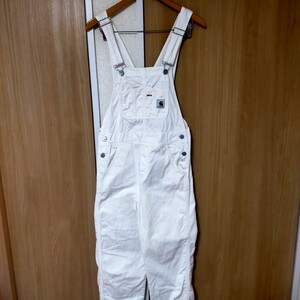 carhartt カーハート BIB OVERALL レディース オーバーオール ビブ XS ホワイト(白)