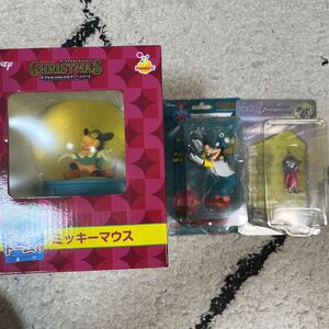 新品未開封 Disney ディズニー　 クリスマス オーナメントくじ スノードーム賞　ミッキーマウス 　2019 Happyくじ　おまけ付 箱付き グッズ