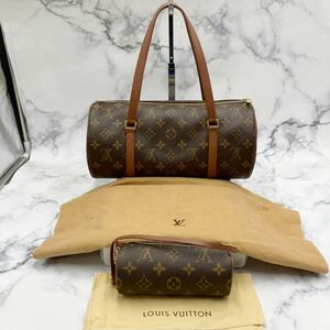 ●【売り切り】美品！LOUIS VUITTON ルイヴィトン パピヨン30 M51365 NO0030モノグラム ハンドバッグ ポーチ付属 レディース 筒型 