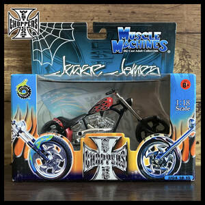 【激レア!!】West Coast Choppers ウエストコーストチョッパーズ EL DIABLO-RIGID 1/18／ジェシージェームス／カスタム ハーレー