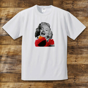 マリリンモンロー エルモ コラージュ Marilyn monroe Tシャツ 　新品　送料込 男女兼用　ユニセックス　サイズ豊富　SからXXL選べる