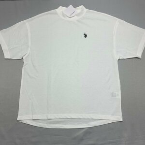 【送料無料】【新品】US.POLO.ASSN レディース半袖Tシャツ（ハイネック　ゆったりタイプ）　　Ｍ　　ホワイト★42205