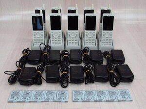 ▲富士通 PHS電話機 WX01J (F) / FSP8WX1J 10台セット 保証有 PA 654