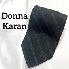 Donna Karan ダナキャラン ネイビー ブルーシルク100%