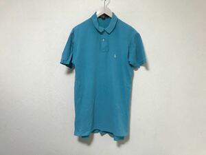 本物ポロラルフローレンPOLO RALPH LAURENコットン半袖ポロシャツメンズサーフアメカジミリタリービジネスゴルフSアメリカ製ヴィンテージ