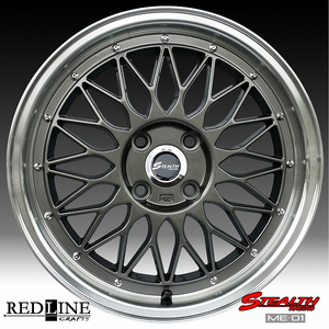 ■ ステルスレーシング ME01 ■ 16x5.5J　軽四用/人気のメッシュ!!　MAYRUN 165/45R16 タイヤ付4本セット