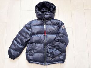 MONCLER モンクレール ダウンジャケット キッズ　104cm 子ども　4 ロゴワッペン　ネイビー　