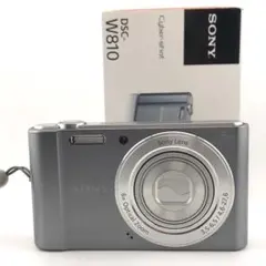 実写美⭕️【動作確認済】SONY DSC-W810 シルバー　ソニー　デジカメ