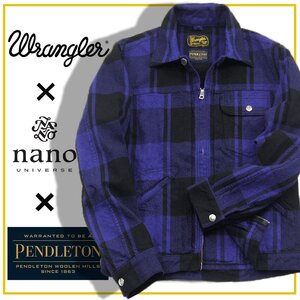 新品 スぺシャツ! トリプルコラボ 【nano・universe × Wrangler × PENDLETON】ジャケット アウター 351660 ナノユニバース ラングラー