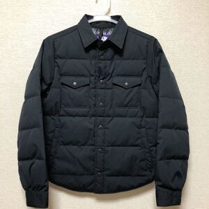 WS レディースS 65/35 ノースフェイス パープルレーベル ダウンシャツ ダウンジャケット DOWN SHIRT ブラック 光電子 ND2456N アウトドア