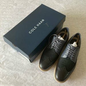 新品未使用 COLE HAAN コールハーン オリジナルグランド ウィングチップ オックスフォード 10M オンブル ブルー レザー デニム mens メンズ