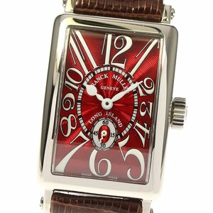 フランクミュラー FRANCK MULLER 900S6D ロングアイランド レッドカーペット 手巻き レディース 良品 保証書付き_791348【ev10】