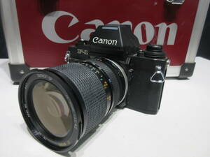 キヤノン Canon カメラ F-1 ブラック ボディ AEFINDER FN　中古良品　レンズ３本 FD80-200ｍｍ　28-80ｍｍ1：3.5-4.2他