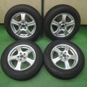 *送料無料* バリ溝！キレイ！9.5分以上★プリウス等 195/65R15 スタッドレス ブリヂストン ブリザック VRX TOPRUN PCD100/5H★4032005SYス