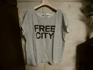 【ロンハーマン 取扱ブランド FREECITY フリーシティ 】Tシャツ2 日本製 ビッグロゴプリント入り 限定 人気アイテム