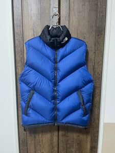 即決 廃版 希少カラー 90s THE NORTH FACE ASCENT VEST ノースフェイス アセント ベスト M 青 ブルー ダウンベスト 600FILL ダウン vintage