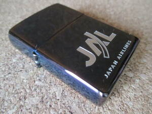 ZIPPO 『JAPAN AIRLINES 日本航空 JAL』2002年11月製造 明日の空へ 日本の翼 オイルライター ジッポー 廃版激レア