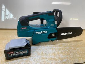 ● makita マキタ 充電式チェーンソー MUC009G 電動工具 切断機 バッテリー付き 通電確認済