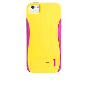 即決・送料込)【スタンド機能付き】Case-Mate iPhoneSE(第一世代,2016)/5s/5 POP! シームレス スタンド ケース Yellow/Pink