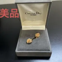 Christian Dior ゴールドカラーイヤリング　箱付き　美品　③