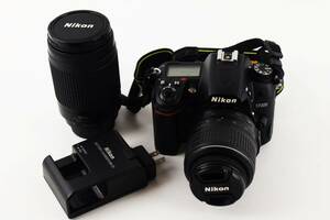 1円スタート　現状品　ニコン　Nikon　一眼レフ　デジカメ　デジタルカメラ　D7000　レンズ2点　 