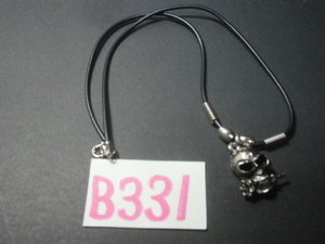 ☆B331 スカルローズネックレス 　(検索 バイカー ハーレー ロック クリックポスト発送