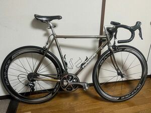 Panasonic titanium ロードバイク　Dura aceチタンロードバイク　デュラエース SHIMANO