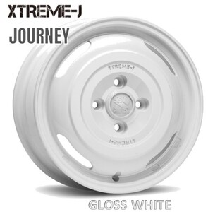 12インチ4H100 3.5B+45 4穴 1本 ホイール XTREME-J JOURNEY MLJ グロスホワイト KY