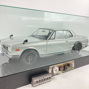 BQ404 アシェット 1/8 日産 スカイライン2000GT-R ハコスカ サウンドディスプレイボード付属 ミニカー 模型 同梱不可