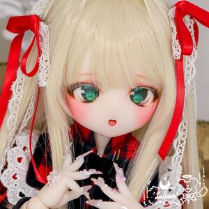 ＊labear＊ DDH-01 SW肌☆ 開口 カスタムヘッド ＋ 自作アイ3種類＋舌パーツ☆ MDD ドルフィードリーム 