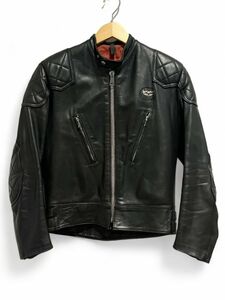 美品 70s ルイスレザー LEWIS LEATHERS ファントム phantom シングルライダースジャケット 38サイズ 黒 ブラック ロンジャン