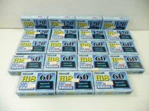 ■未使用 maxell マクセル ビデオテープ Hi8 計19本セット P6-120KHDMP ｘ9本 P6-60KHDMP x10本 家族記念日 ■